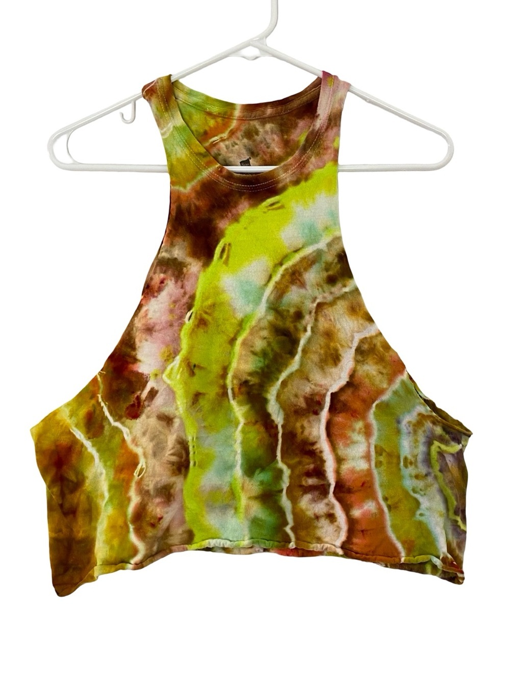 Upcycled Tie Dye Tank Top Womens Size Medium Handmade OOAK Shirt Skater Grunge